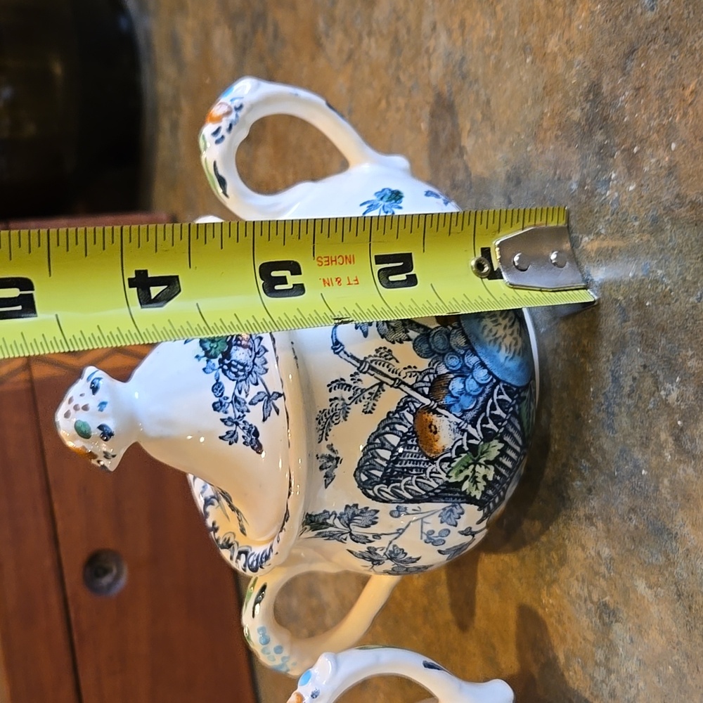 Vintage Mason's Fruit Basket Creamer and Sugar Bowl - Picture 7 of 8